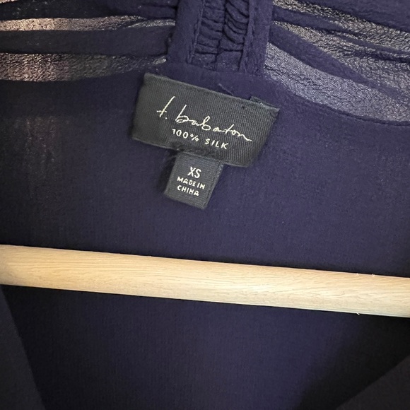 Elegant Sheer Purple Blouse - Picture 2 of 3